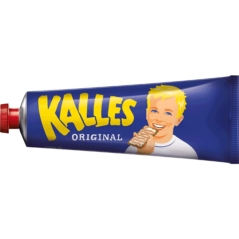 Kalles Original Swedish caviar spread tube, easy to spread on crispbread for quick snacking.