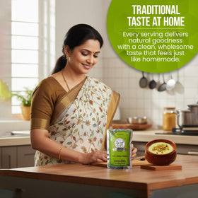 Kamadhenu Junnu Powder steamed into a fluffy, silky dessert.