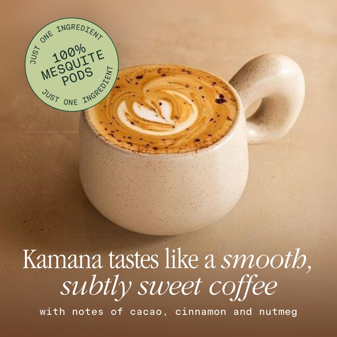 Kamana mug with steam suggesting a comforting ritual and steady energy.