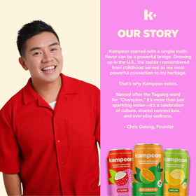 Kampeon Lychee nutrition panel emphasizes vitamin C and minerals