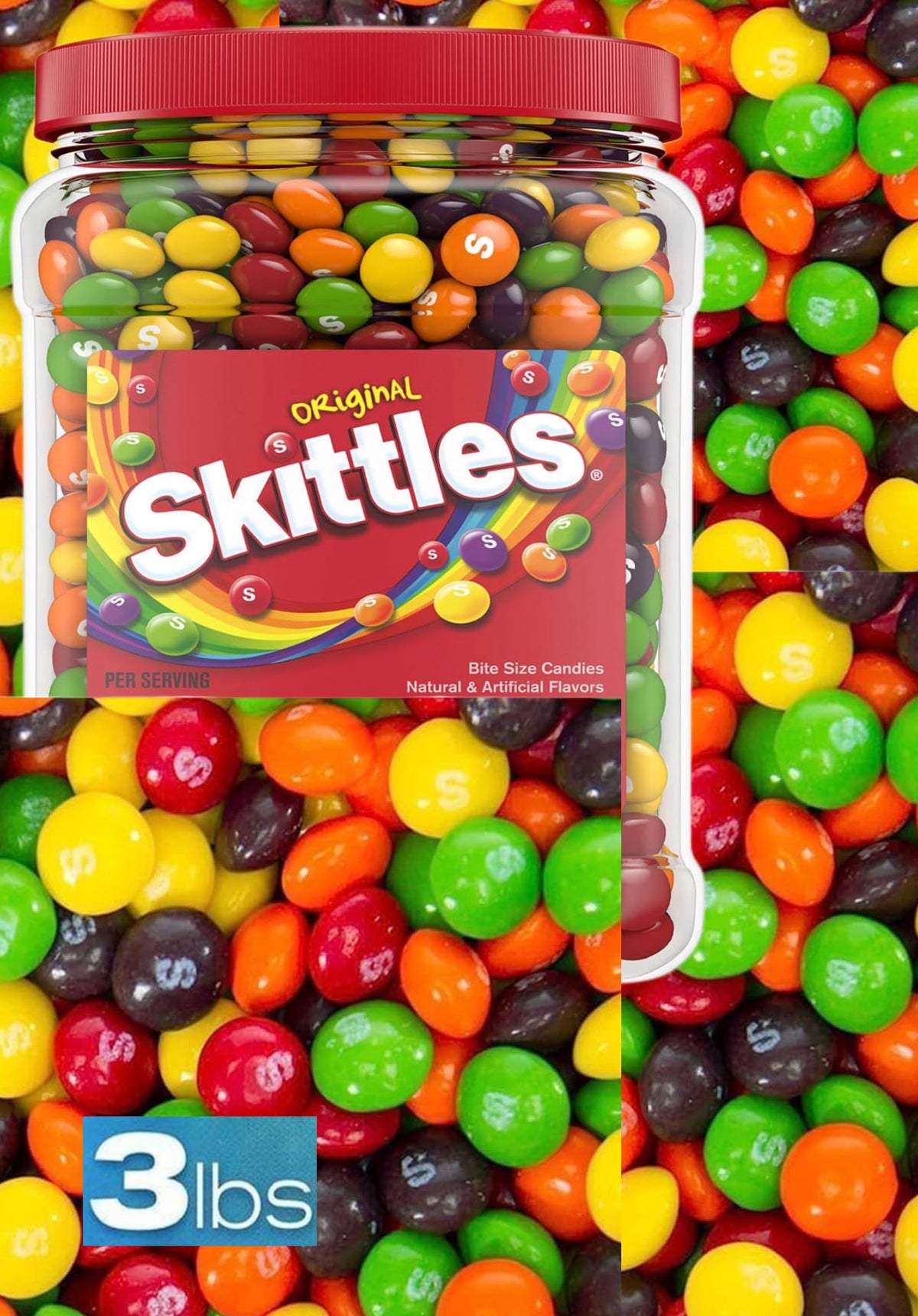 KANDYRIFIK Skittles Original Candy pack — vibrant rainbow colors for snacking