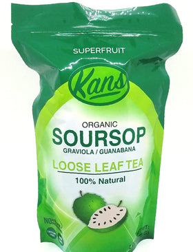 Kans Soursop loose leaf tea: premium grade for daily wellness.