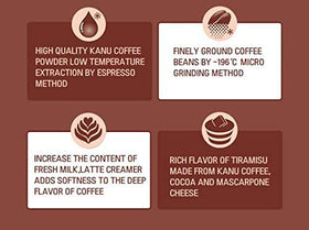 Kanu Tiramisu Latte single stick close-up highlighting convenient format.