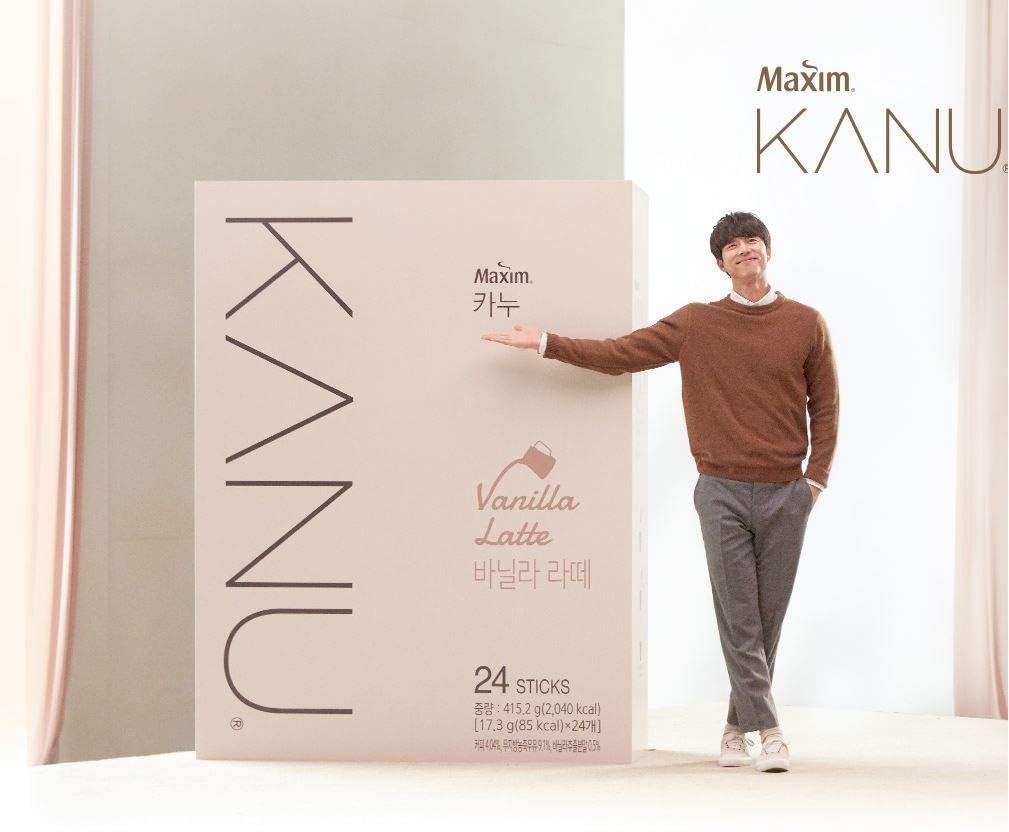 Kanu Vanilla Latte sticks dispense setup showing easy to mix format.