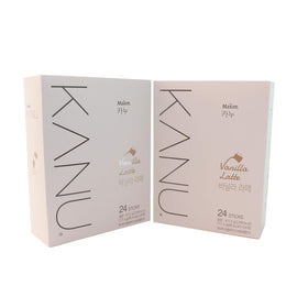 Kanu Vanilla Latte sticks pack-2 front view with sleek packaging and bold logo.