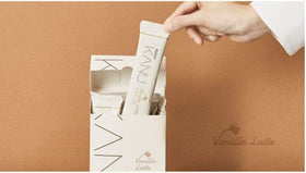 Kanu Vanilla Latte sticks pack-2 graphic illustration emphasizes creamy aroma.