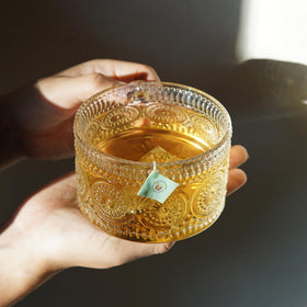 Dried rose petals with fennel and spices in Kappah tea blend.