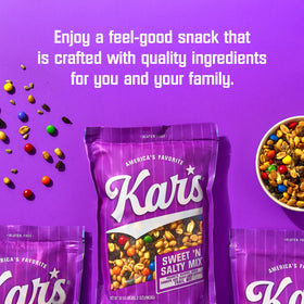 Kar’s Nuts Sweet ’N Salty cocoa gems close-up for rich crunch