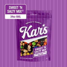 Kar's Nuts trail mix peanuts close-up shows roasted crunch and flavor