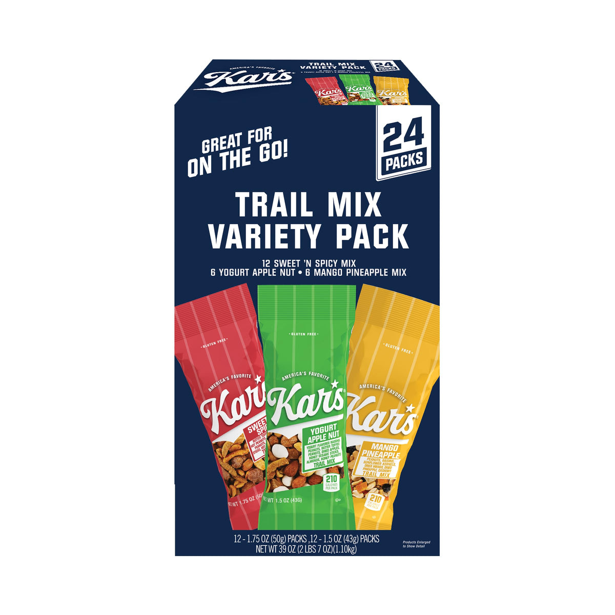 Kar's Nuts Yogurt Apple Nut pack showing creamy coating and crunchy nuts for lunchboxes.