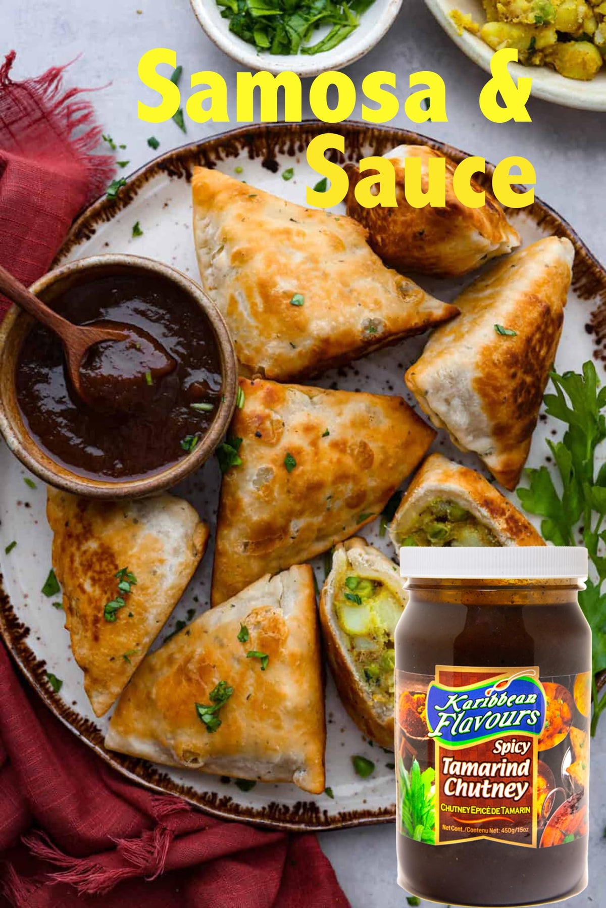 KARIBBEAN FLAVOURS tamarind chutney glaze on chicken, adds tropical depth to grilling