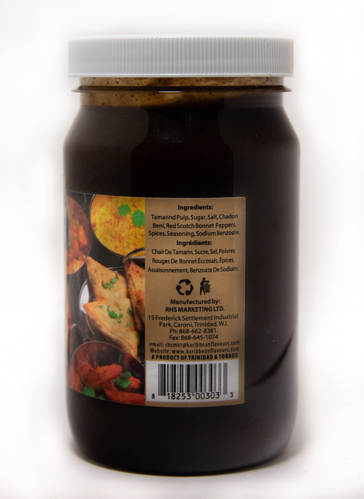 KARIBBEAN FLAVOURS tamarind chutney ready to serve at parties and gatherings
