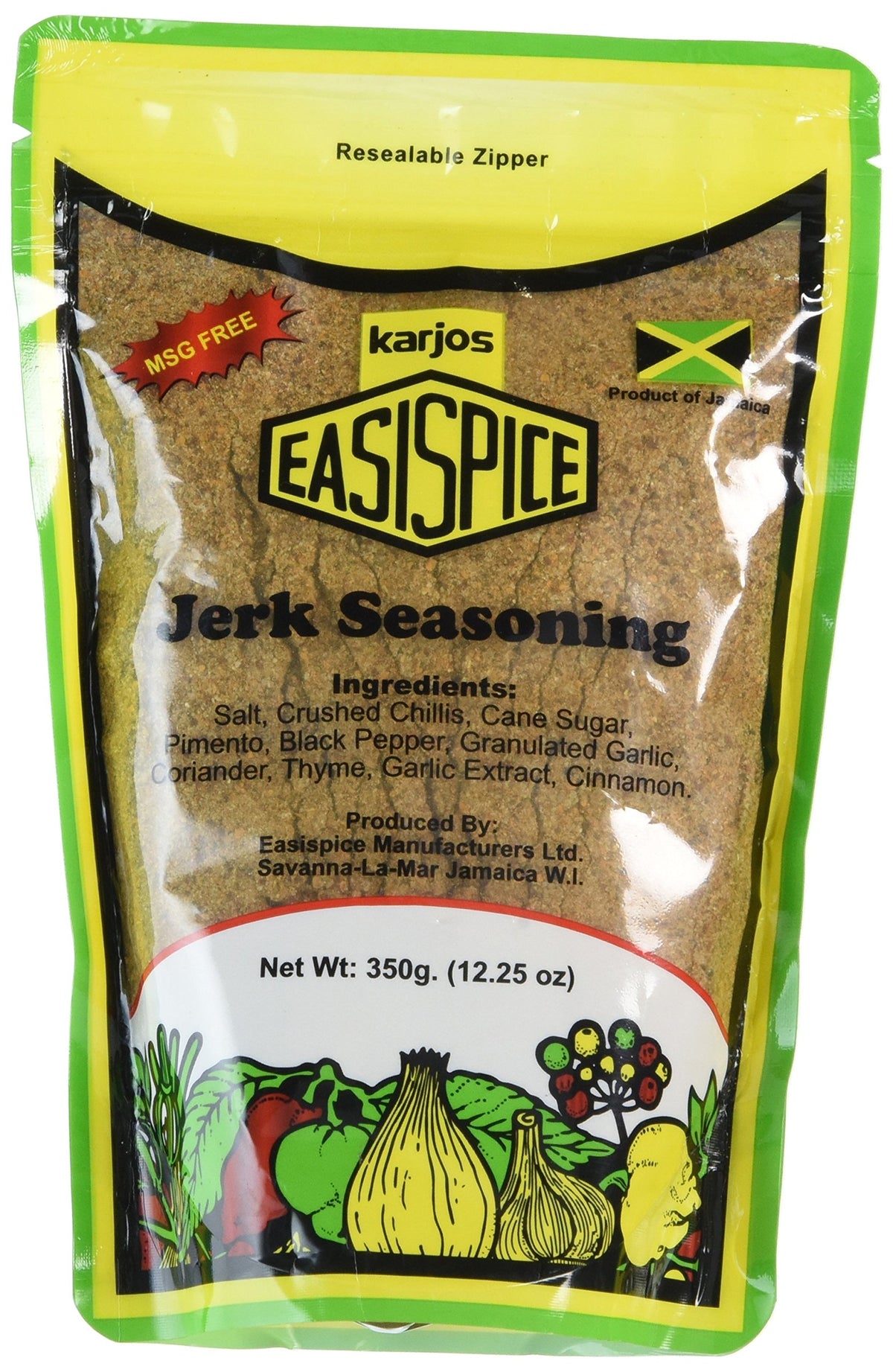 Karjos Easispice Jerk Seasoning – versatile jerk rub for chicken, fish, and steak