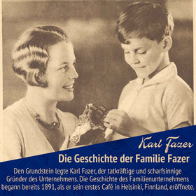 Karl Fazer Milk Chocolate blue wrapper close-up showing iconic brand detail and quality