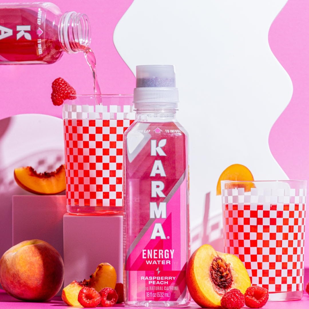 Karma Energy Drink immune-support vitamins with Vitamin C and B-complex.