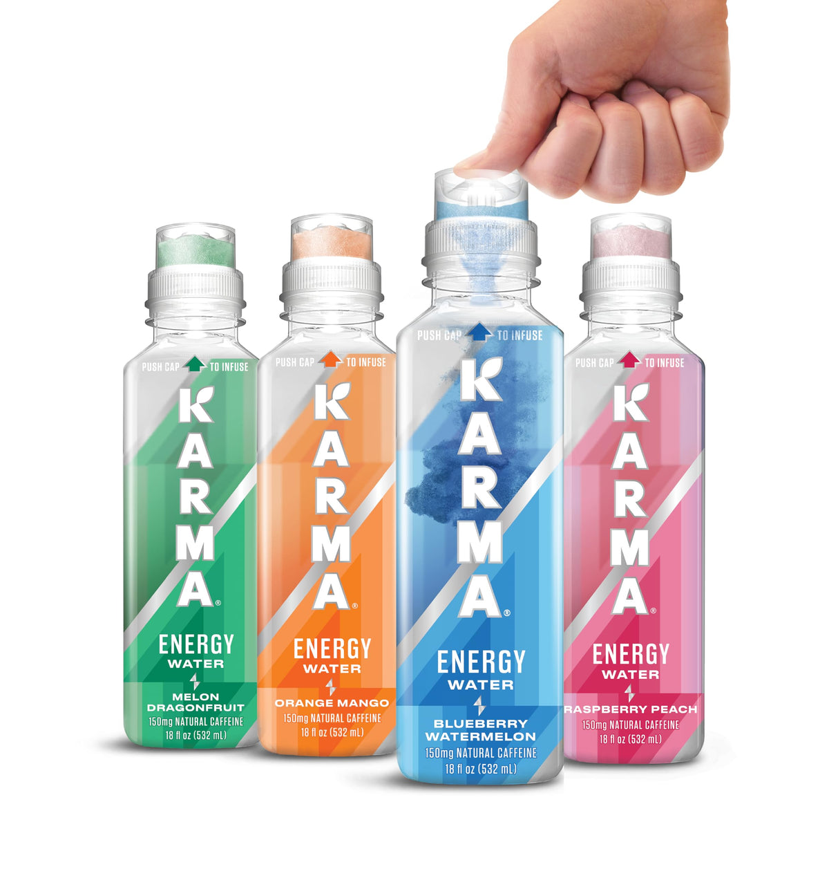 Karma Energy Drink low-calorie bottle offers a light energy boost.