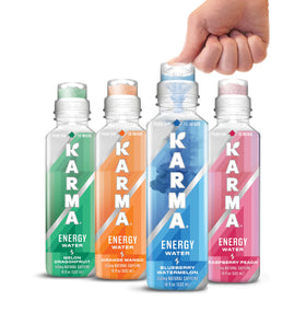 Karma Energy Drink low-calorie bottle offers a light energy boost.