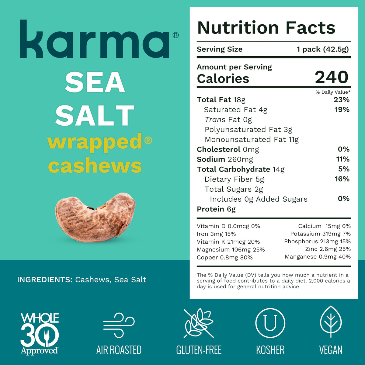 Karma Nuts facility focused on tree nuts, reducing cross-contact with other allergens.