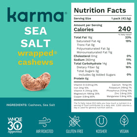Karma Nuts facility focused on tree nuts, reducing cross-contact with other allergens.
