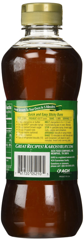 KARO Pancake Syrup 4-pack displayed, ideal for bulk family breakfasts.