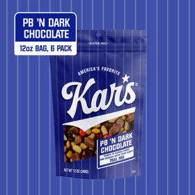 Kar's Nuts trail mix includes roasted peanuts and butter toffee peanuts for satisfying texture