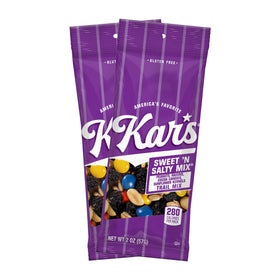 Kar's Nuts Sweet 'N Salty Trail Mix 2 oz pouch front showing convenient on-the-go snack