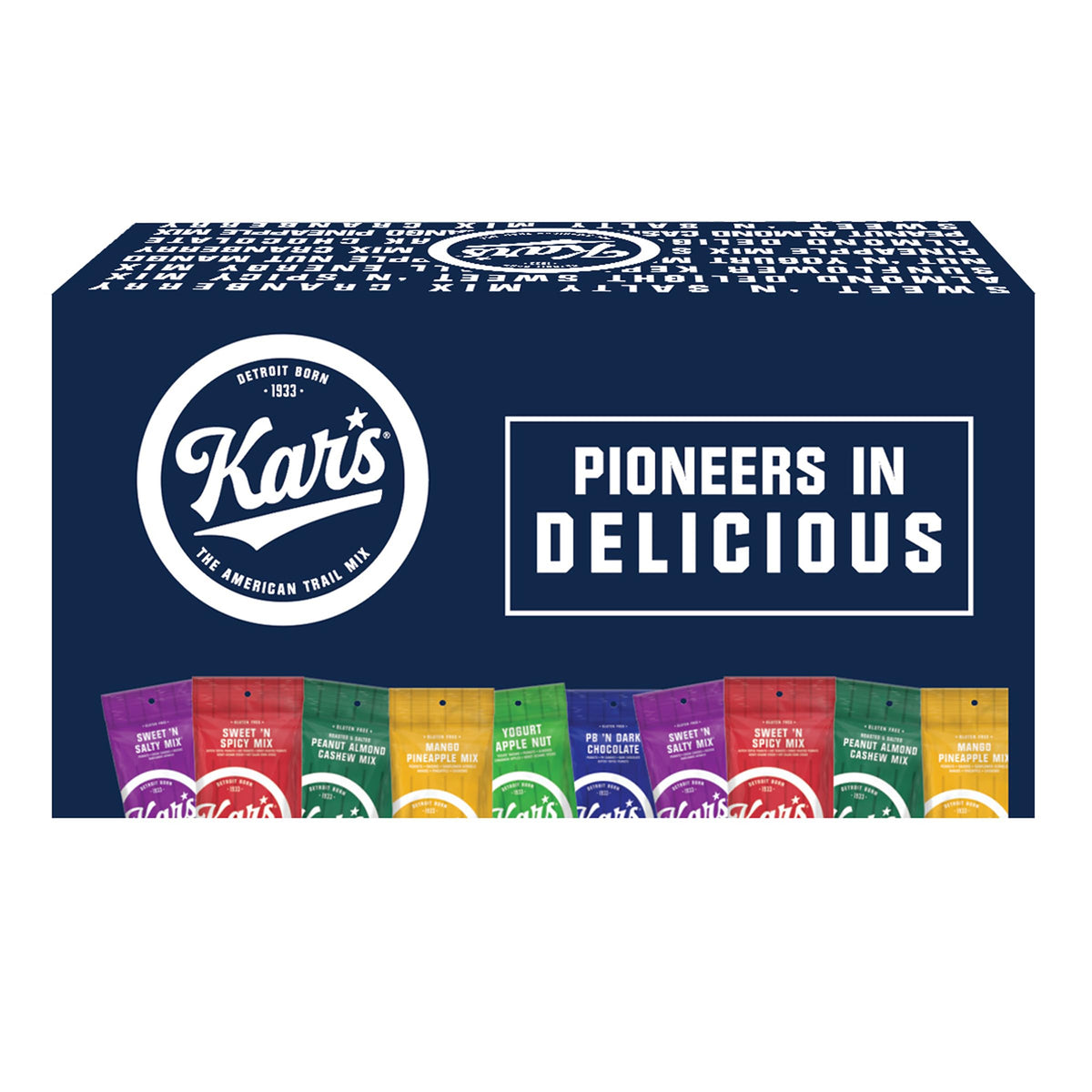 Kar’s Nuts Sweet ’N Salty Trail Mix bag for on-the-go snacking.