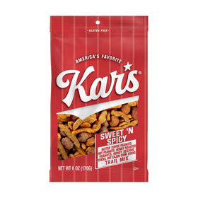 Kar's Sweet N Spicy Trail Mix 6 oz pouch for on-the-go snacking
