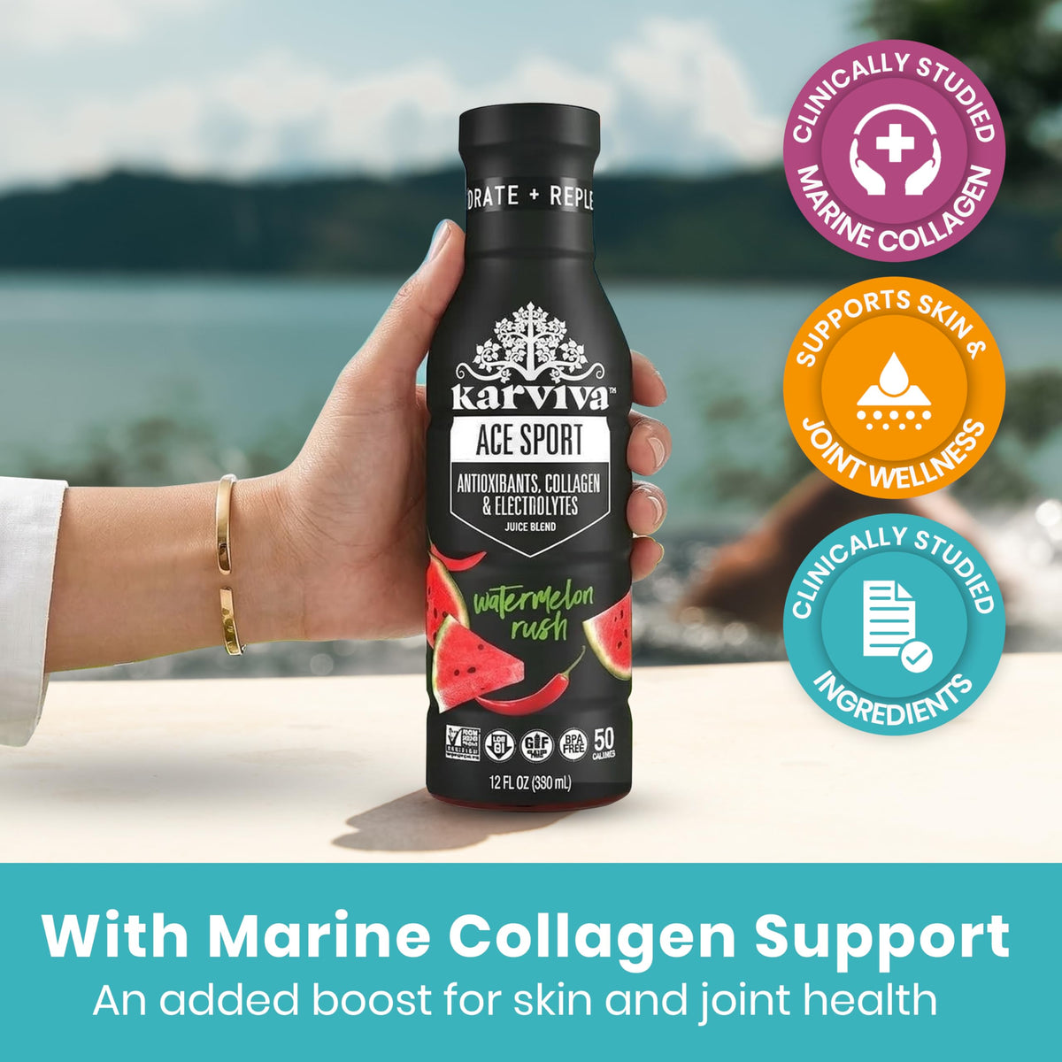 Karviva berries and prebiotic fiber emphasize digestive support.