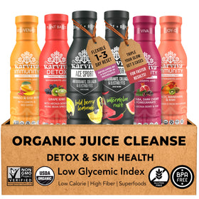 Karviva bottle pour shows a gentle cleanse for daily wellness.
