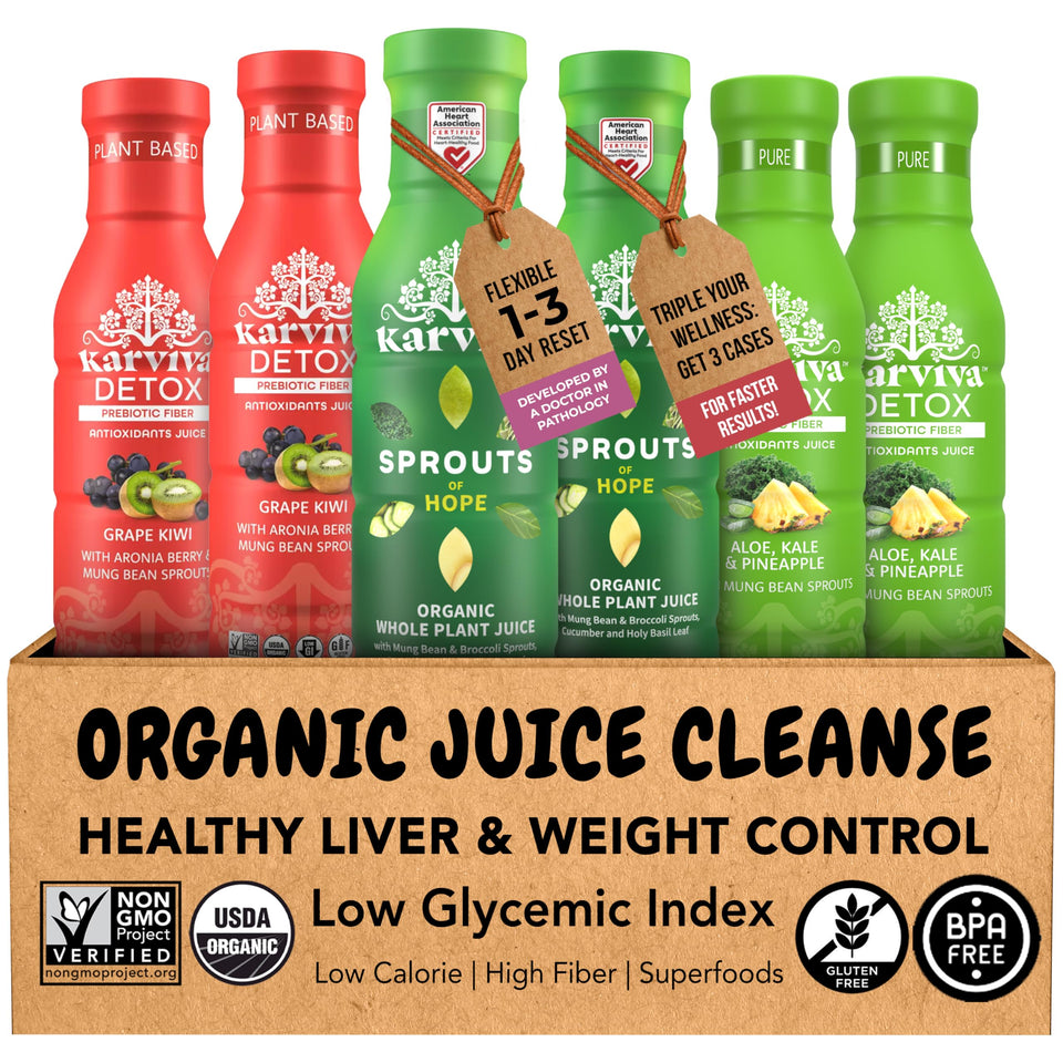 Karviva Detox bottle with aronia berry boosts hydration and antioxidant intake.
