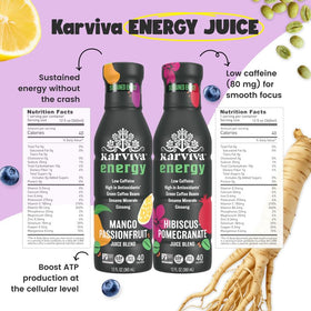 Karviva flexible 1–3 day plan visual showing Detox, Collagen, and Energy rotation