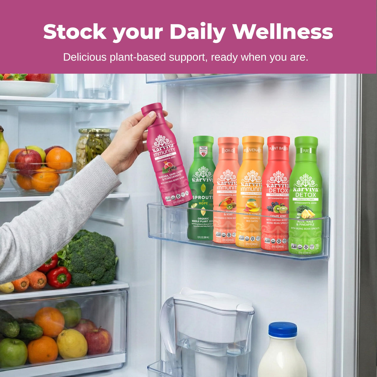 Karviva Juice Cleanse shelf storage indicates long shelf life