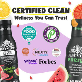 Karviva Organic fruit juice close-up highlighting true-to-fruit flavor
