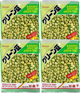 Kasugai Green Peas pack-front image, ready-to-snack with crisp texture