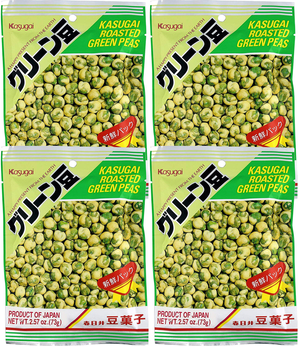 Kasugai Green Peas pack-front image, ready-to-snack with crisp texture
