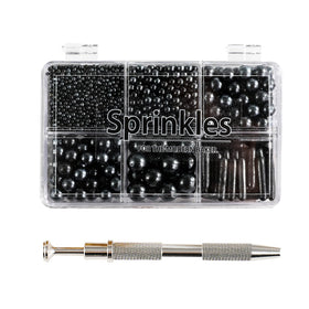 Kasvan Black Mix Sugar Sprinkles box for cake decoration and dessert styling.