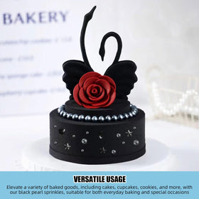 KASVAN Black Pearl Sprinkles heart shapes bring sweet romance to cookies.