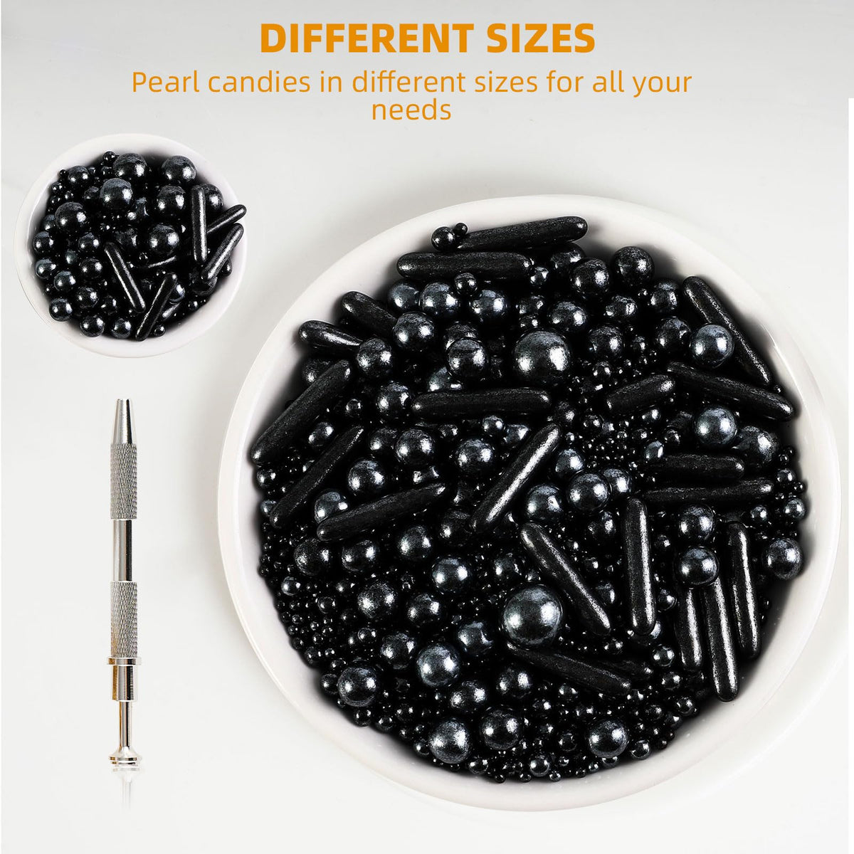 Kasvan pearl grabber tool for precise pearl placement on desserts.