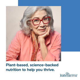 Kate Farms nutrition information pack communicates key ingredients and benefits.