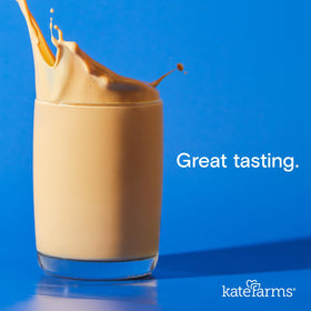 Kate Farms 1.0 vanilla bottle highlights creamy vanilla flavor for everyday nourishment.
