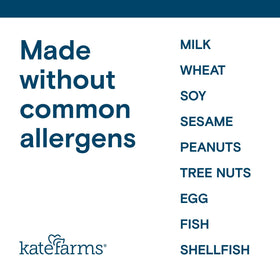 Kate Farms Organic 1.4 plain bottle focuses on allergen-free nutrition