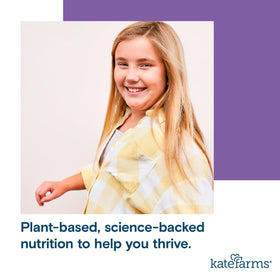 Kate Farms sole-source organic nutrition for kids, suitable for meals or tubes.