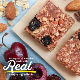Close-up of oats and almond butter for clean energy