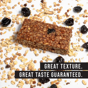 Kates Real Food almonds visible inside bar for crunchy texture and flavor balance.