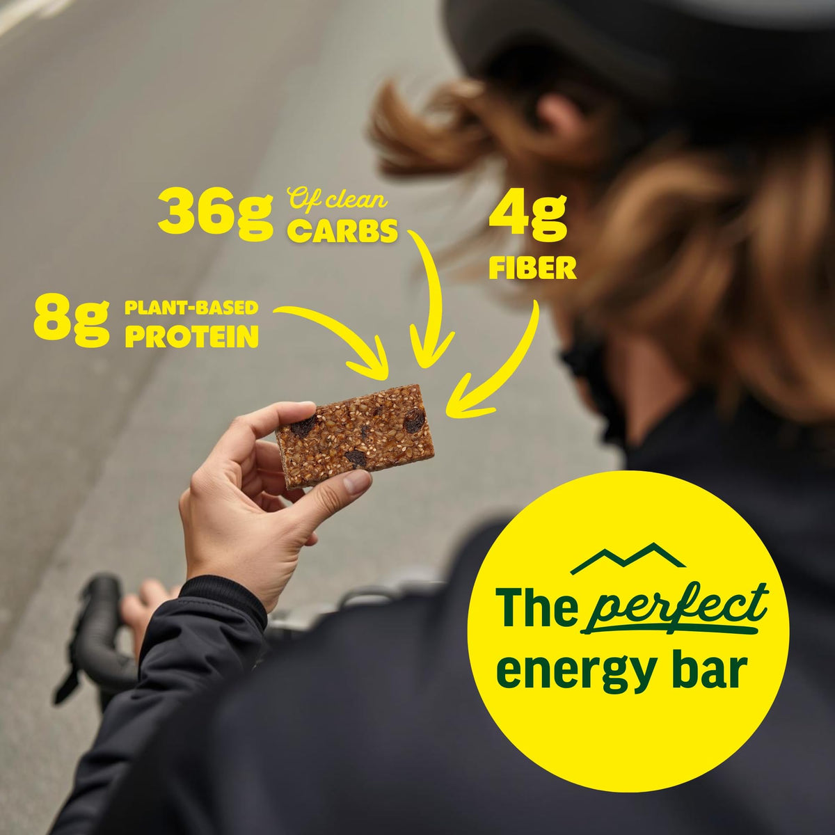 Kate’s Real Food granola bar dark chocolate swirl showing rich flavor.