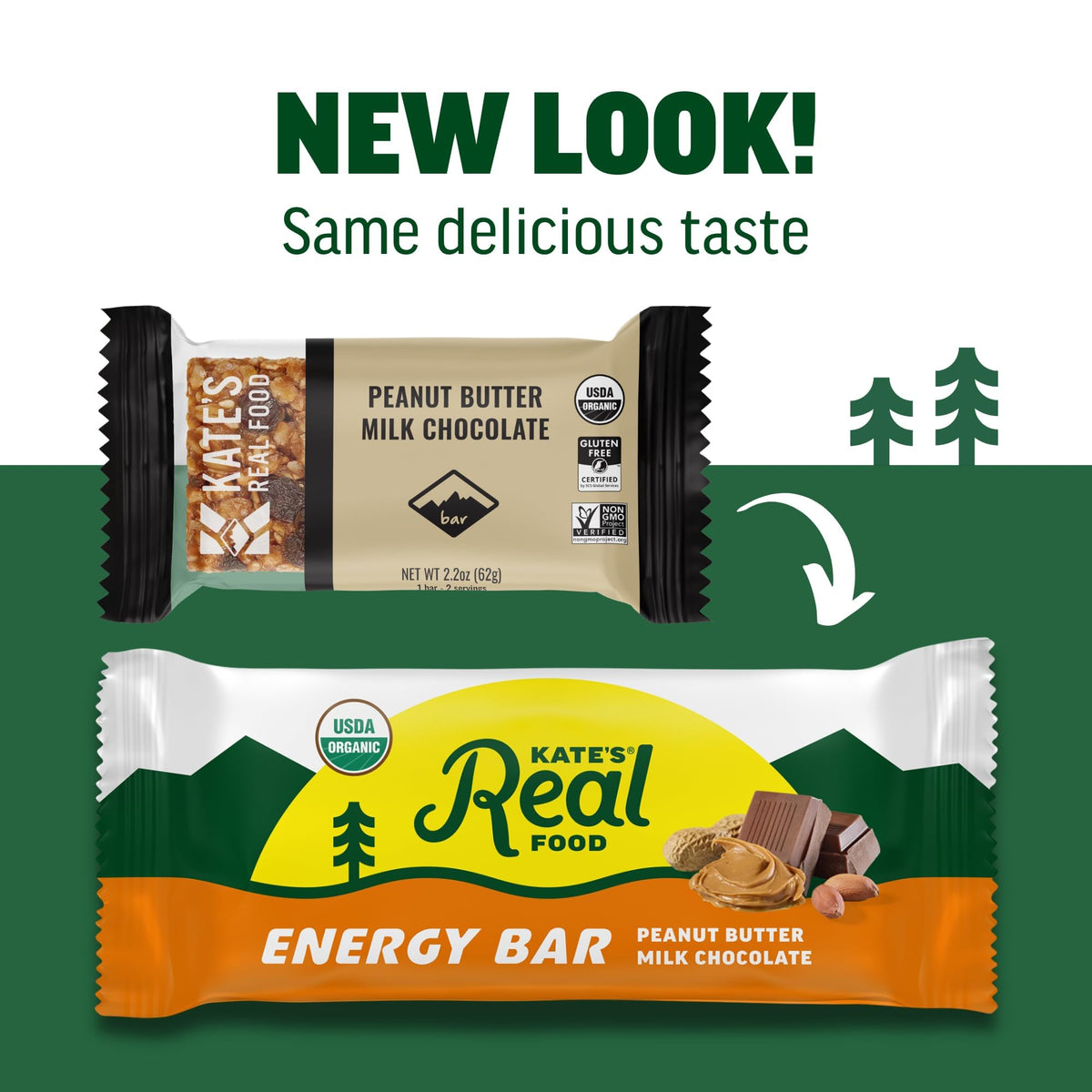 Close-up of gluten-free oats in Kate's Real Food granola bar emphasizes safe snacking.