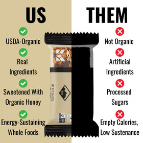 Kate's Real Food 12-bar pack image highlights bulk buying and everyday convenience.