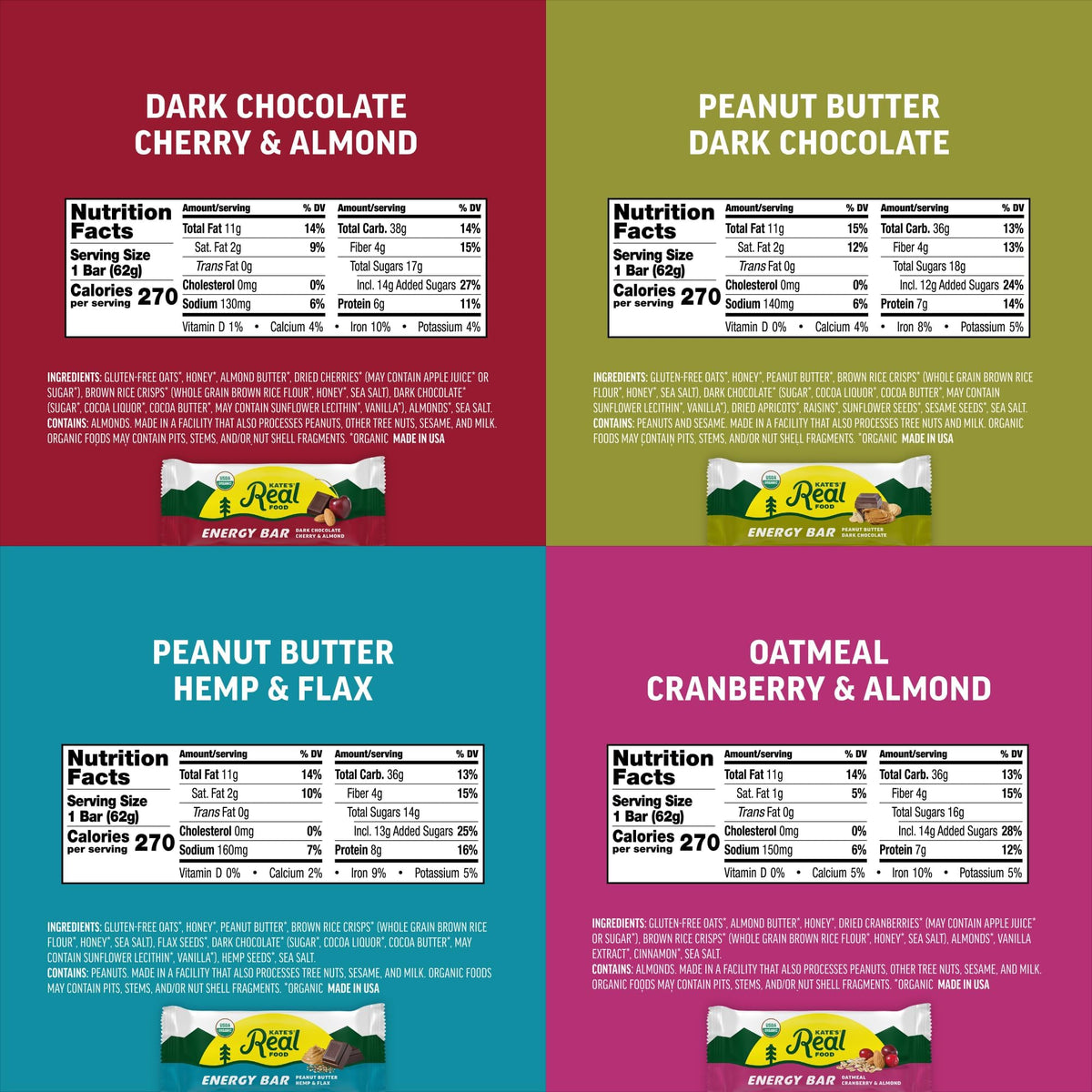 Kate's Real Food granola bars portable snack, ready to fuel your day.