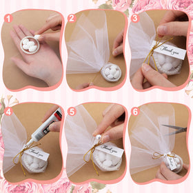 Kathfly thank-you cards with gold ribbon for easy assembly